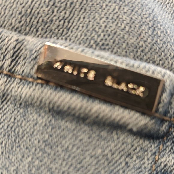 White House Black Market Embroidered Cuffed Jeans - Picture 7 of 7
